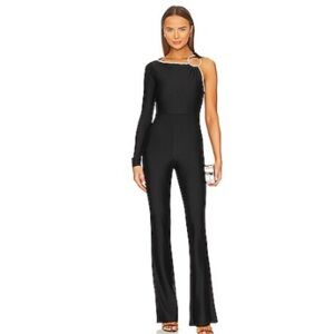New Khanum’s ChicBlack One-Shoulder Jumpsuit size s NWOT